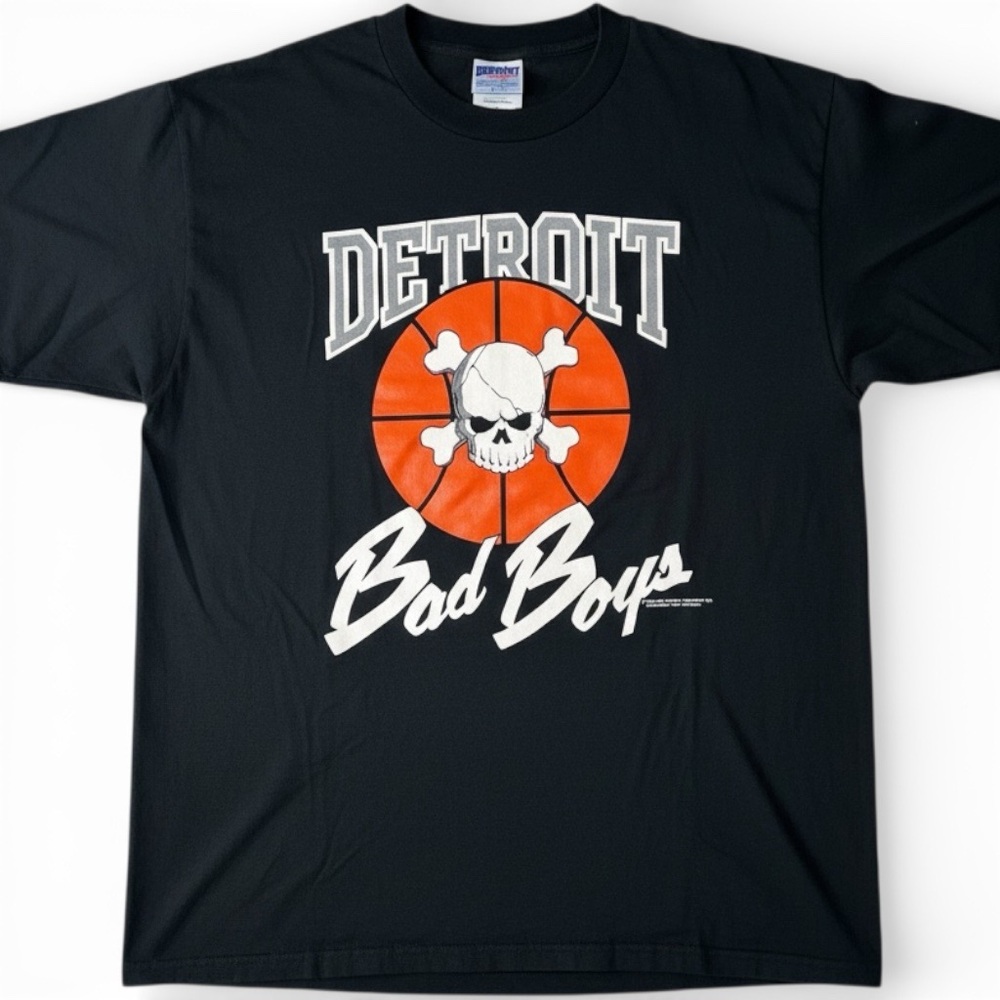 Vintage 1988 Detroit Pistons Bad Boys NBA Screen Stars Single Stitch Tee